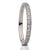 2mm Eternity Wedding Ring - Silver Titanium Ring - Eternity Ring - Engagement Ring - Black CZ Ring