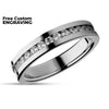 4mm Titanium Wedding Ring - Ladies Titanium Ring - Engagement Ring - Anniversary Ring
