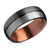 Gunmetal Wedding Ring - Copper Wedding Ring - Espresso Wedding Ring - Black