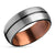 Black Tungsten Ring - Espresso Wedding Ring - Wedding Band - Tungsten Ring
