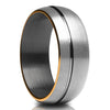 Man's Wedding Ring - Tungsten Wedding Ring - Gunmetal Wedding Ring - Gunmetal