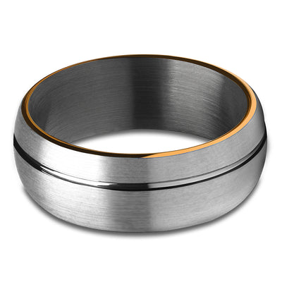 Man's Wedding Ring - Tungsten Wedding Ring - Gunmetal Wedding Ring - Gunmetal