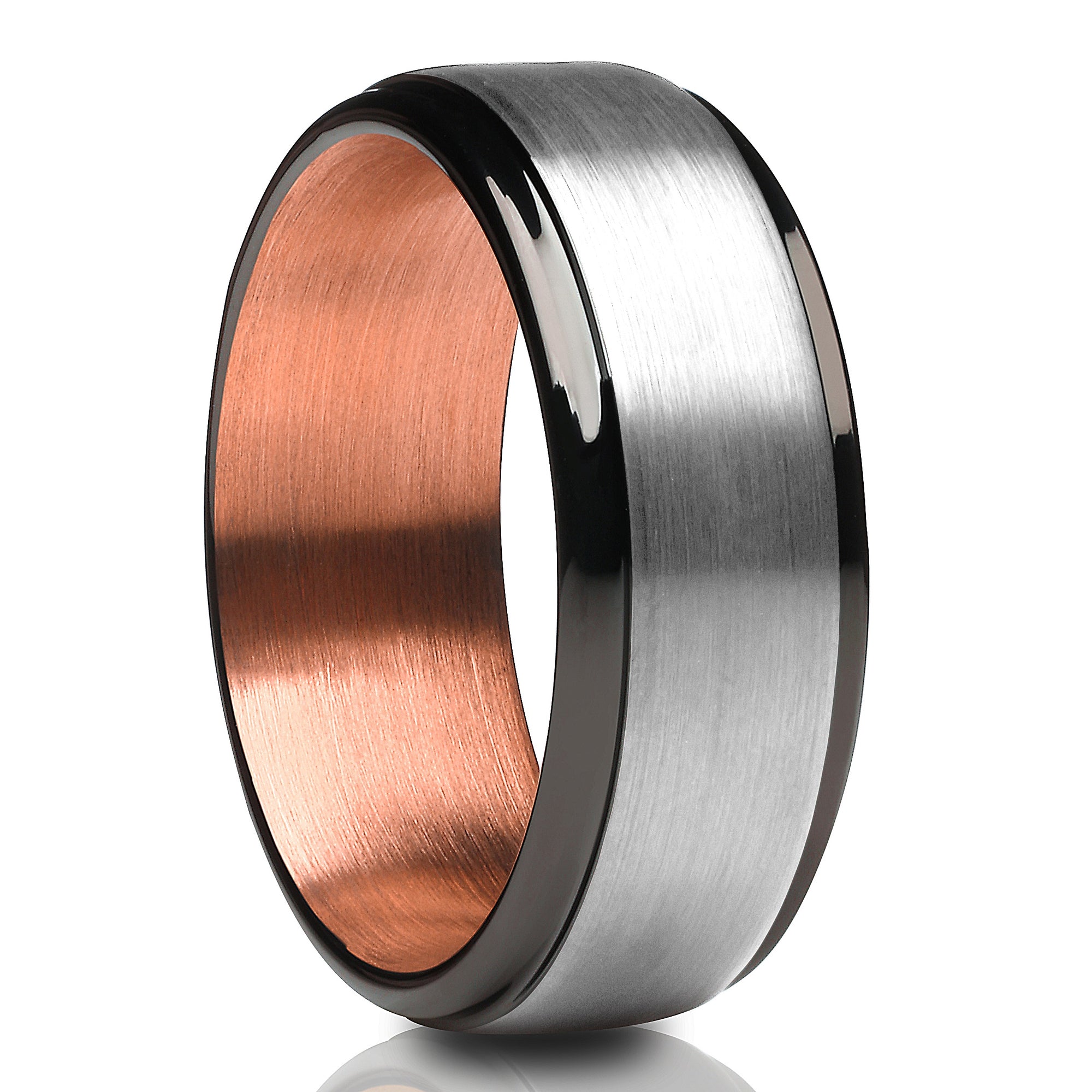 Rose Gold Wedding Ring - Tungsten Wedding Band - Wedding Ring - Rose Gold Band