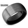 10mm Wedding Ring - Gunmetal Wedding Ring - Tungsten Ring - Gunmetal Wedding Band