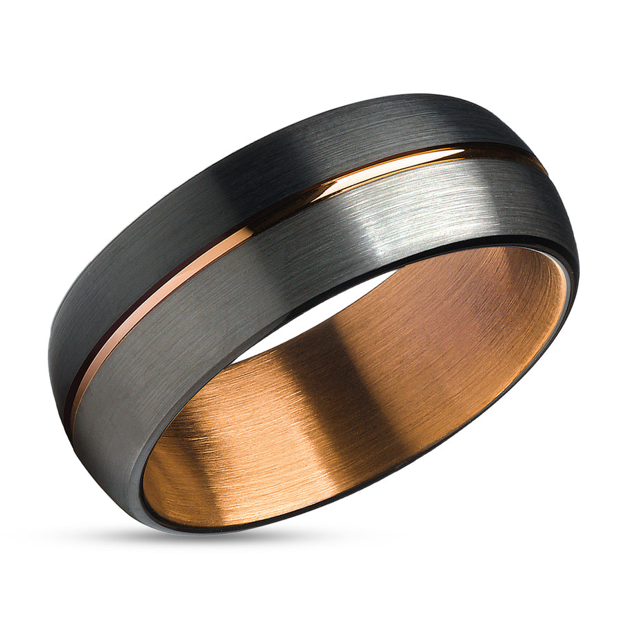 Tungsten and ceramic hot sale wedding bands