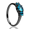 Aquamarine Wedding Ring - Solitaire Ring - Ladies Wedding Ring - Engagement Ring - Anniversary