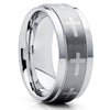 Tungsten Wedding Band - Cross Ring - Christian Ring - Tungsten Wedding Ring - Clean Casting Jewelry