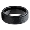 Black Tungsten Ring - Black Tungsten - Tungsten Wedding Ring - Black Band - Clean Casting Jewelry