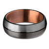 Gunmetal Wedding Ring - Copper Wedding Ring - Espresso Wedding Ring - Black