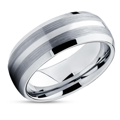 8mm Wedding Ring - Tungsten Wedding Band - Tungsten Carbide Ring - Wedding Ring