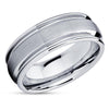 Man's Wedding Ring - Tungsten Carbide Ring - Silver Tungsten Ring - Engagement Ring - Anniversary