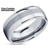 Cobalt Wedding Band - Cobalt Chrome Ring - Cobalt Wedding Ring - Brush