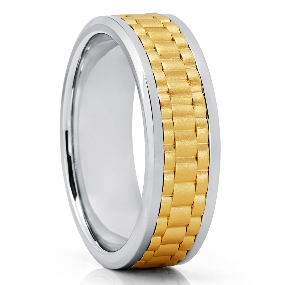 White Gold Wedding Ring - Gold Wedding Ring  - 14k Gold Ring - Engagement Ring - Anniversary