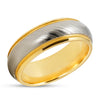 Damascus Wedding Ring - Yellow Gold Wedding Ring - 14k Yellow Gold - Damascus Ring