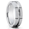 14k White Gold Wedding Ring - Gold Wedding Ring - Man's Ring - Women's Ring - Wedding Band