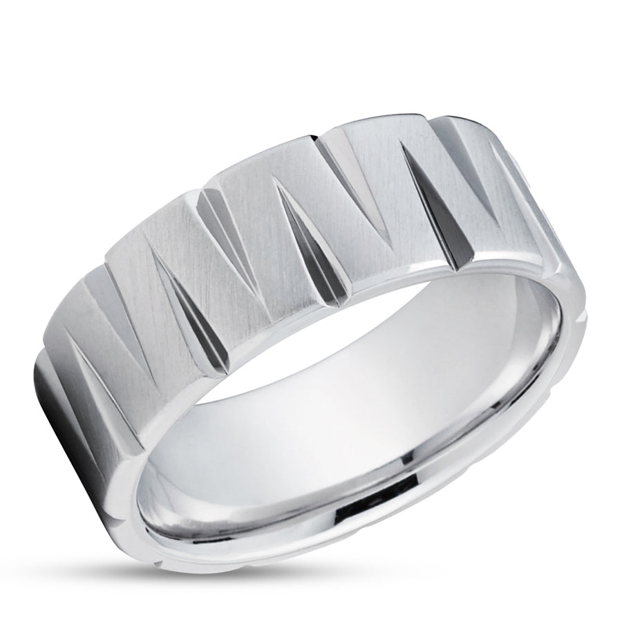 Unique Gold Wedding Ring - White Gold Wedding Ring - Wedding Band - Wedding Ring - 14k Gold