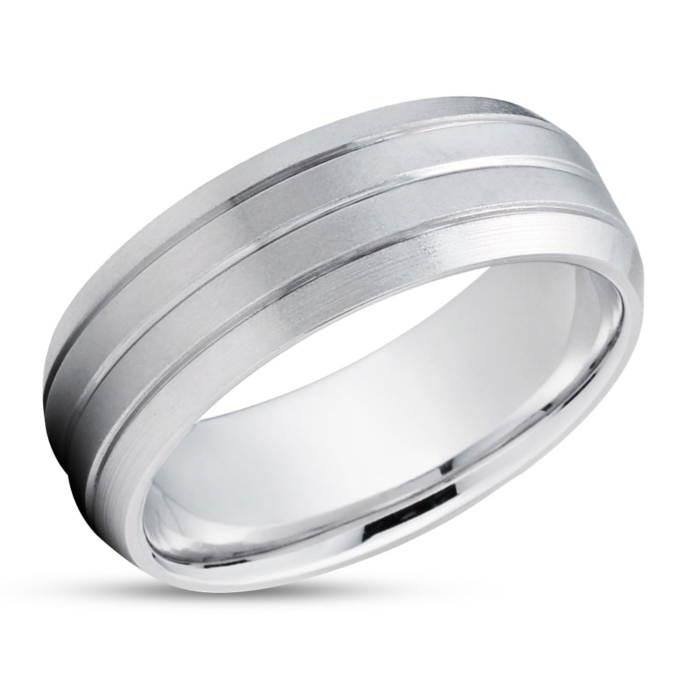 Gold Wedding Ring - White Gold Wedding Ring - 14k White Gold - Wedding Band - Wedding Ring