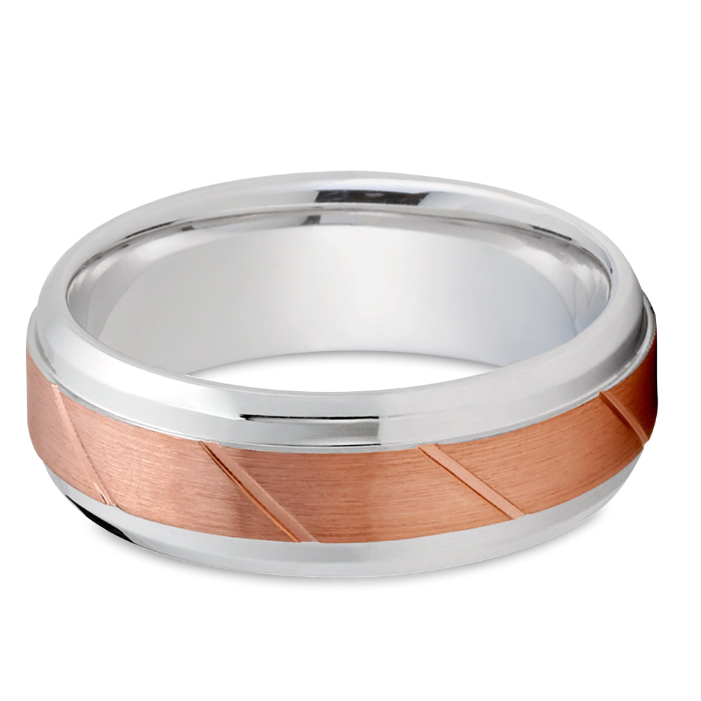 Rose Gold Wedding Ring -  14K Gold Wedding Band - Rose Gold Wedding Band - Engagement Ring