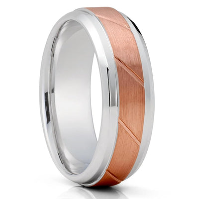 Rose Gold Wedding Ring -  14K Gold Wedding Band - Rose Gold Wedding Band - Engagement Ring