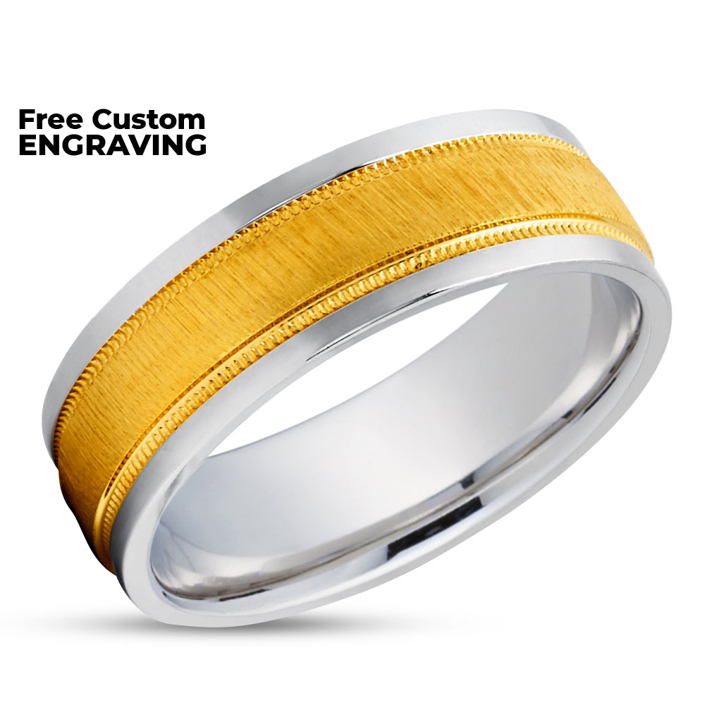 Man's Wedding Ring - Woman's Wedding Ring - 14K Gold Ring - Anniversary Ring - Wedding Band