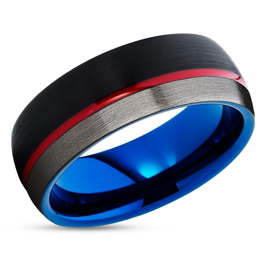 Blue and red deals ring