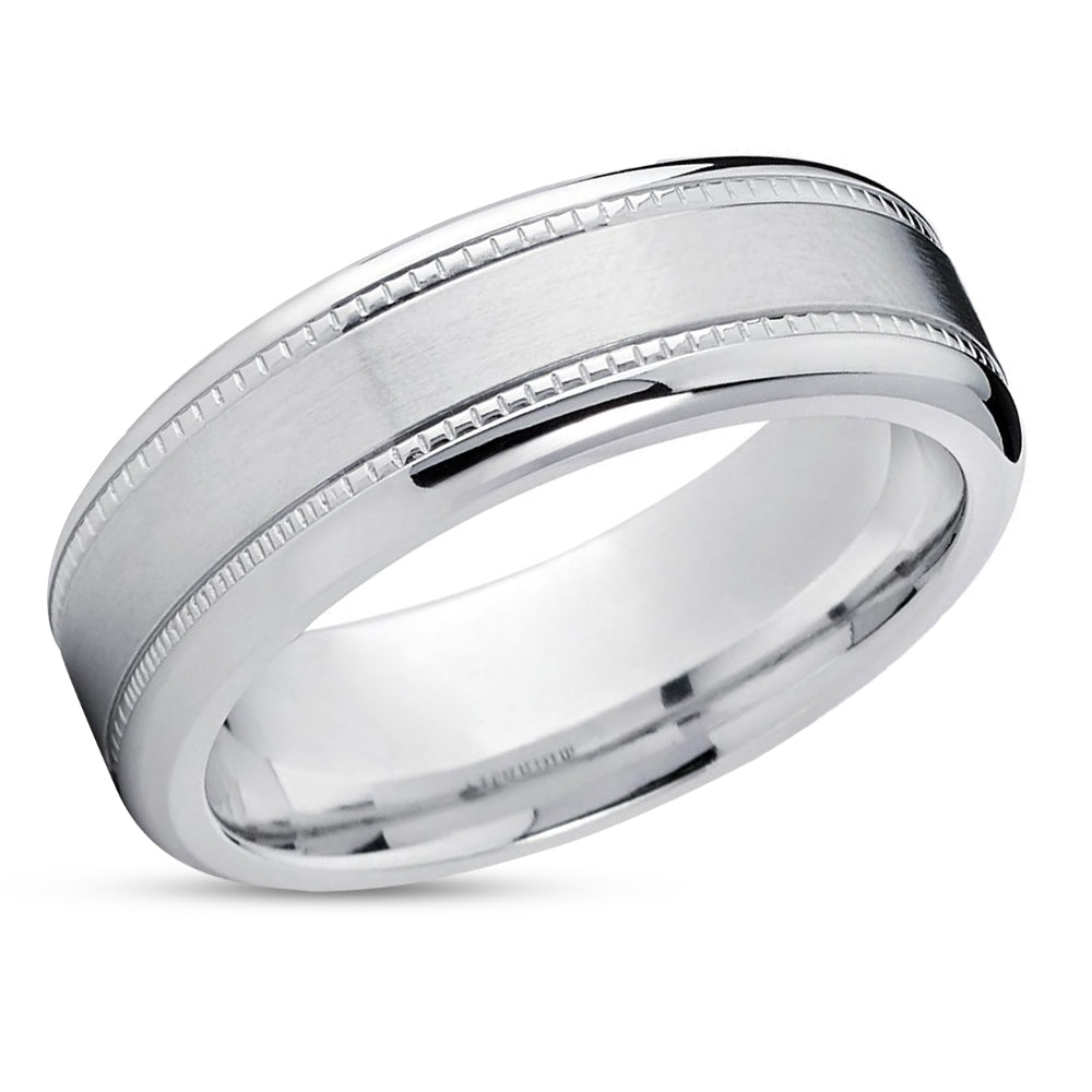 Men's Wedding Band - Titanium - Titanium Wedding Ring - Titanium Band