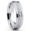 Titanium Wedding Band - Titanium Wedding Ring - Hammered Titanium Ring - Clean Casting Jewelry