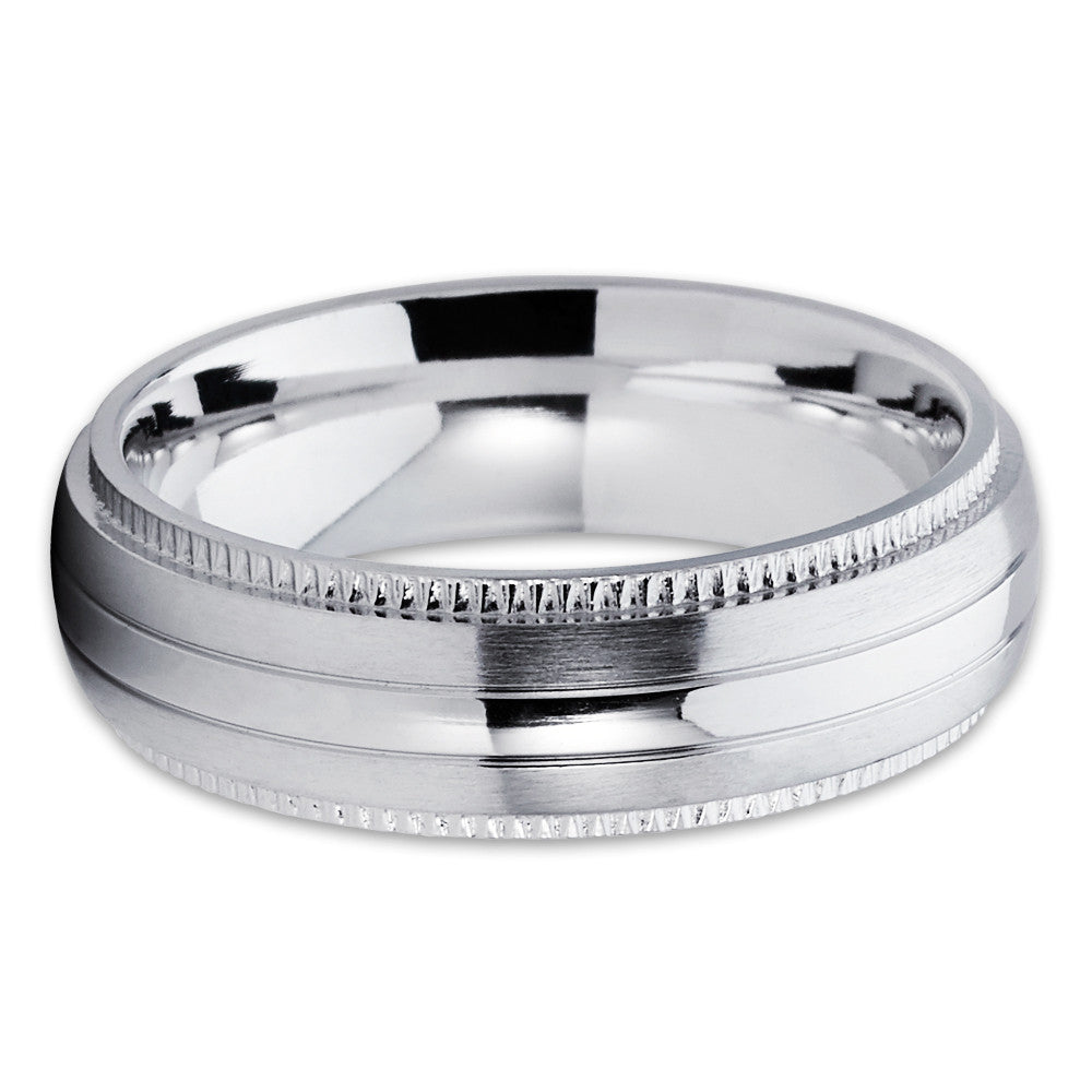 Titanium Wedding Band - Unique Wedding Ring - Men's Wedding Band - Ring - Clean Casting Jewelry