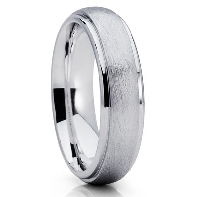 Brush - Titanium Wedding Ring - Titanium Wedding Band - Engagement Ring - Clean Casting Jewelry