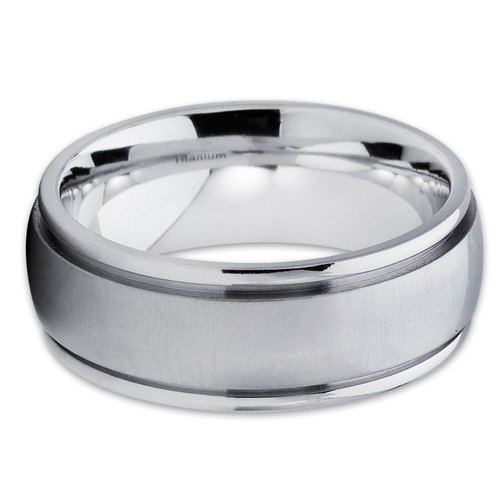 Titanium Wedding Band - Handmade - Titanium Wedding Ring - Men's Ring - Clean Casting Jewelry