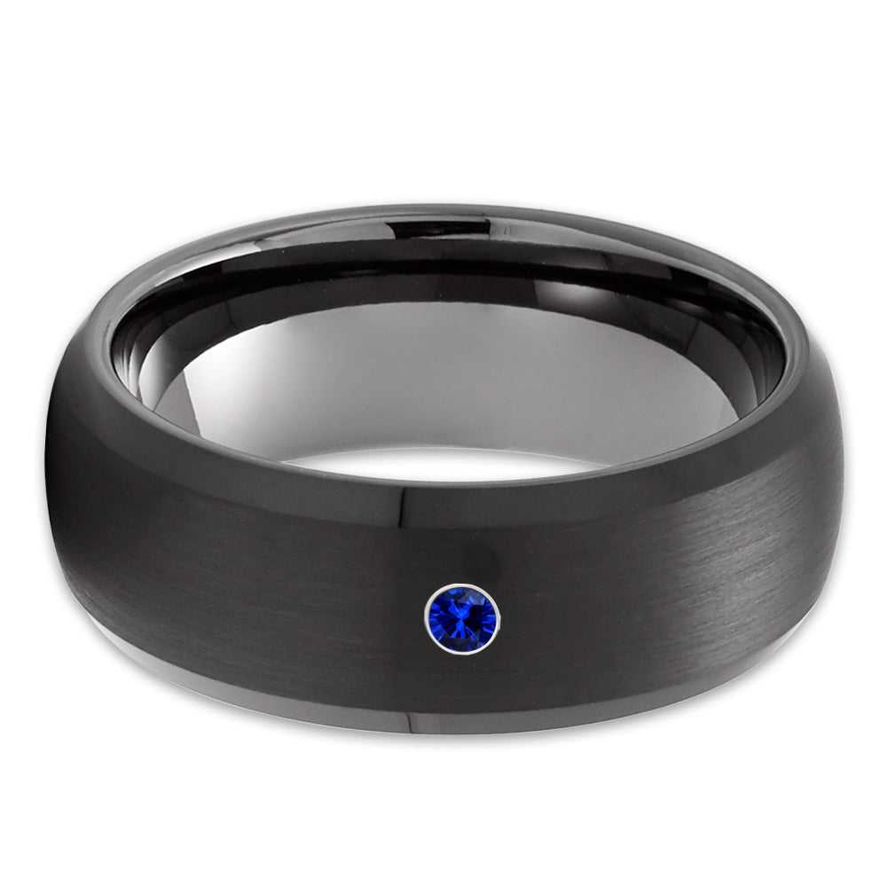 Black Wedding Ring - Gunmetal Wedding Ring - Black Tungsten Ring - Gunmetal Ring - Black Ring