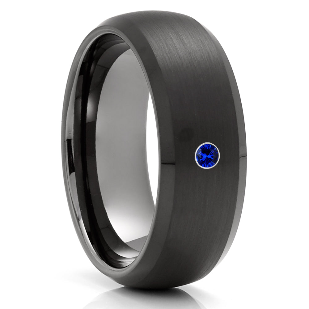 Black Wedding Ring - Gunmetal Wedding Ring - Black Tungsten Ring - Gunmetal Ring - Black Ring