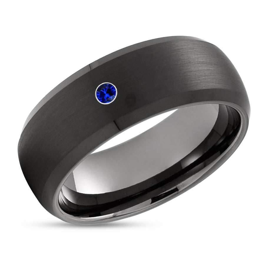 Black Wedding Ring - Gunmetal Wedding Ring - Black Tungsten Ring - Gunmetal Ring - Black Ring