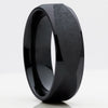 Zirconium Wedding Ring - Black Zirconium Ring - Black Wedding Band - Wedding Ring