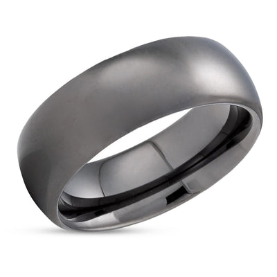 Gunmetal Tungsten Wedding Band - Gray Wedding Ring - Gunmetal Wedding Ring