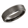 Gunmetal Wedding Ring - Tungsten Wedding Ring - Gunmetal Wedding Band - Ring