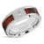Koa Wood Wedding Band - Tungsten Ring - CZ Diamond Tungsten - Men's Ring - 8mm