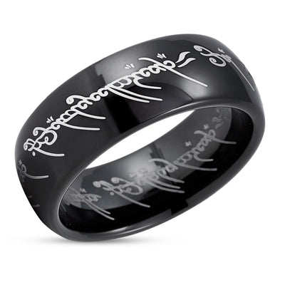 Black Lord of the Rings Tungsten Carbide Ring