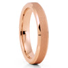 4mm - Rose Gold Tungsten Ring - Rose Gold Tungsten Band - Women's Ring - Clean Casting Jewelry