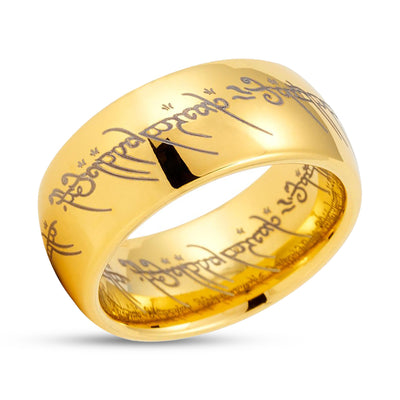 Lord Of The Rings - Gold Men's Tungsten Ring