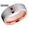 Rose Gold Wedding Ring - Wedding Ring - Tungsten Wedding Band - Anniversary Ring - Engagement