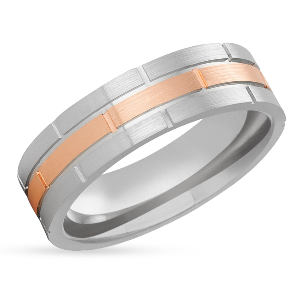 Gold Wedding Band - Rose Gold Wedding Band - Gold Wedding Ring - 14k Rose Gold Wedding Ring