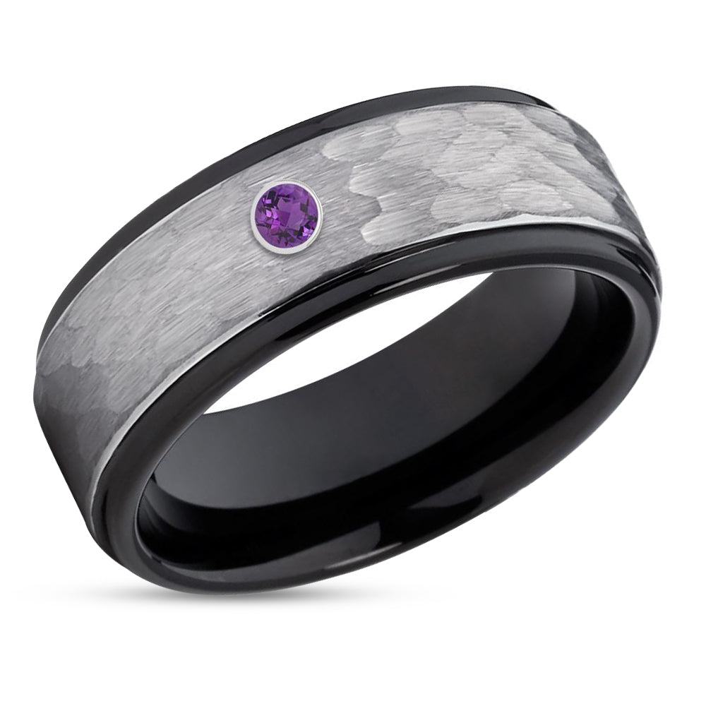 Tungsten amethyst ring new arrivals