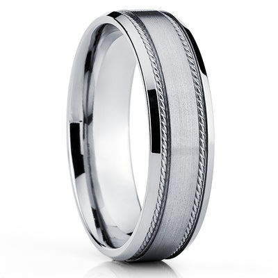 Titanium Wedding Ring - Wedding Ring - Matte Finished - Titanium Wedding Band - Ring