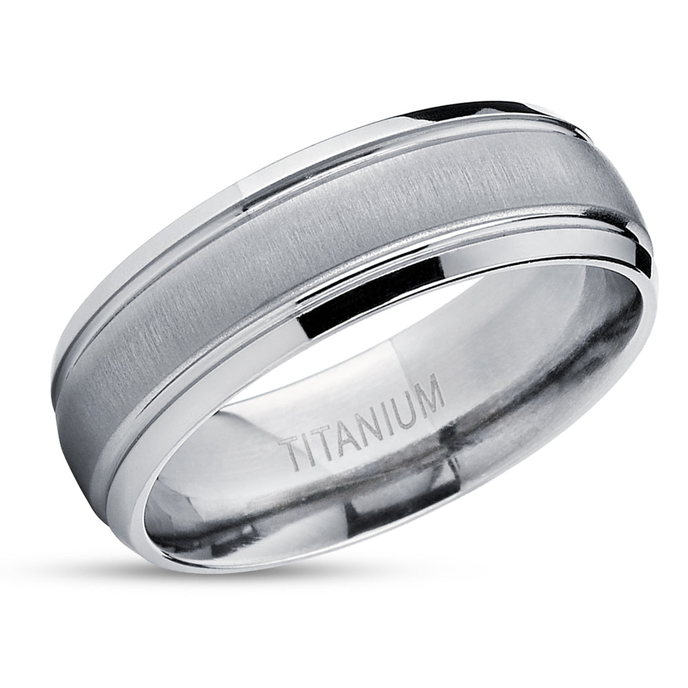 Man's Wedding Ring - Woman's Wedding Ring - Titanium Wedding Band - Tungsten Ring