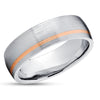 Rose Gold Wedding Ring - Titanium Wedding Ring - 14k Rose Gold - Engagement Ring - Wedding Ring