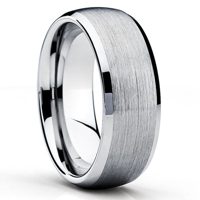 Titanium Wedding Band - Titanium Wedding Ring - Brush Titanium Ring - Clean Casting Jewelry