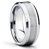 Titanium Wedding Band - Brush - Titanium Wedding Ring - Anniversary Ring - Clean Casting Jewelry