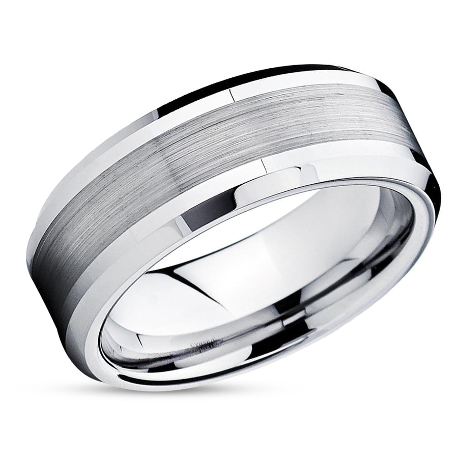 Titanium Wedding Band - Brush - Titanium Wedding Ring - Anniversary Ring