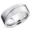 Titanium Wedding Ring - Silver Titanium Ring - Wedding Band - Anniversary Ring - Band
